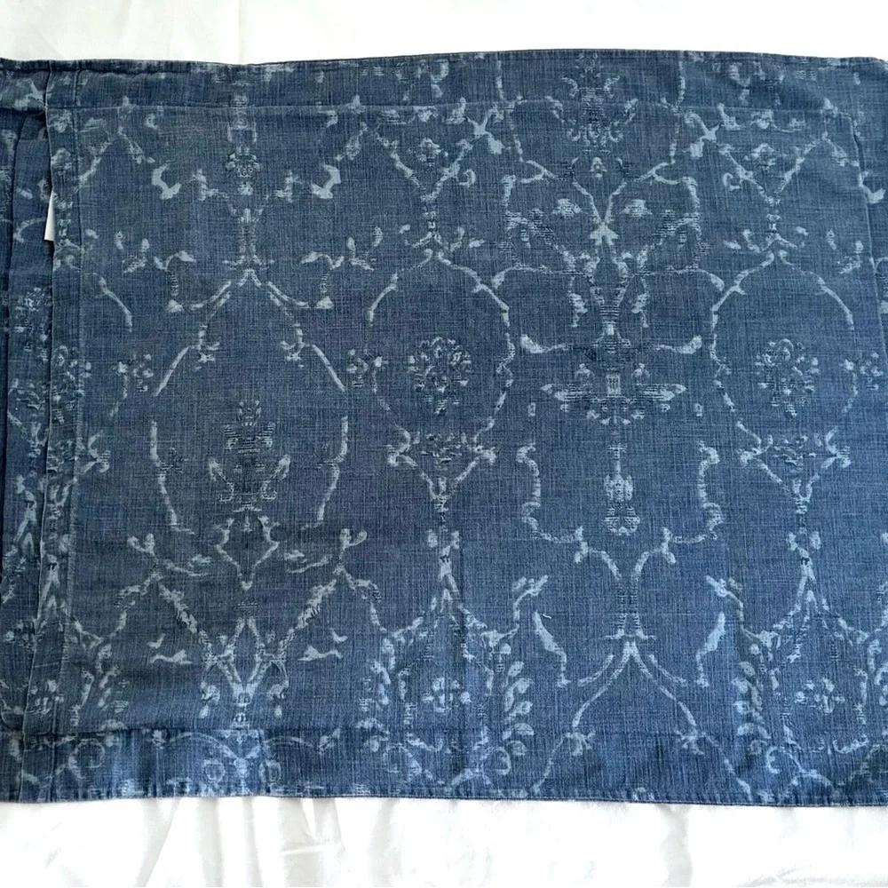 Restoration Hardware Italian Cotton Twin Duvet Cover Set – Blue Trellis